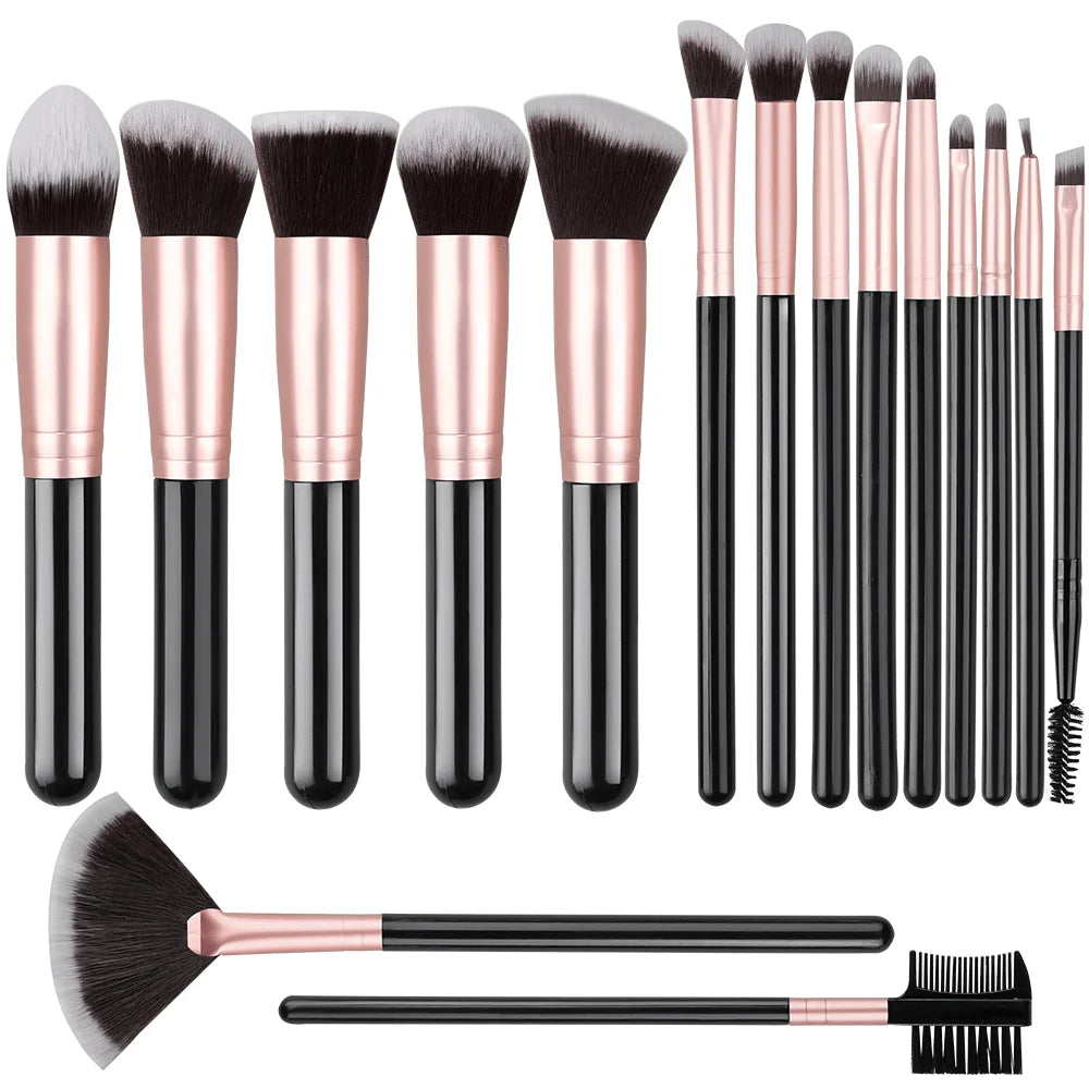 Makeup Brush Set – 14 or 16 Pieces