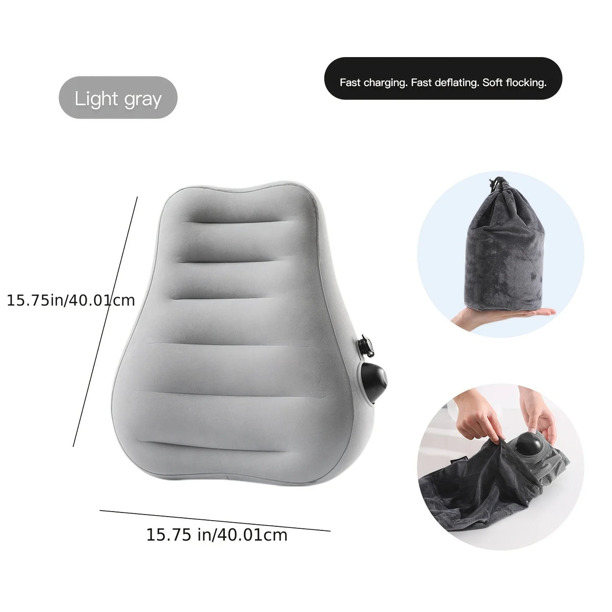Inflatable Travel Lumbar Cushion