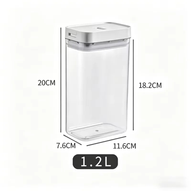 Clear Pantry Container for Pasta & Dry Goods (size options)