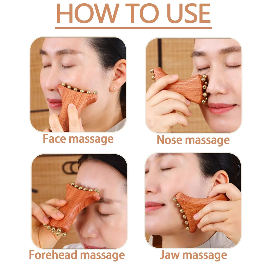 Wooden Facial Massage Tool