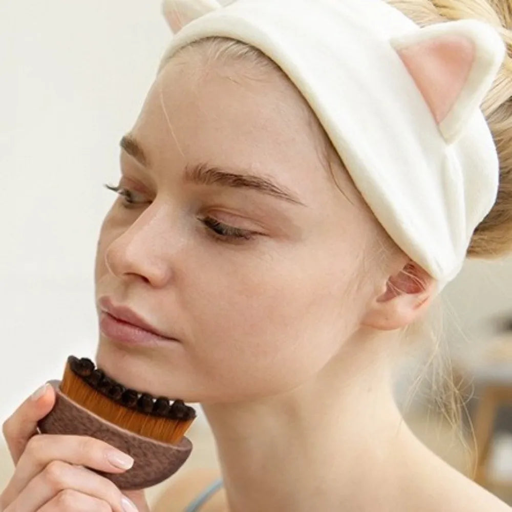 Wooden Facial Massage Brush (1pc)