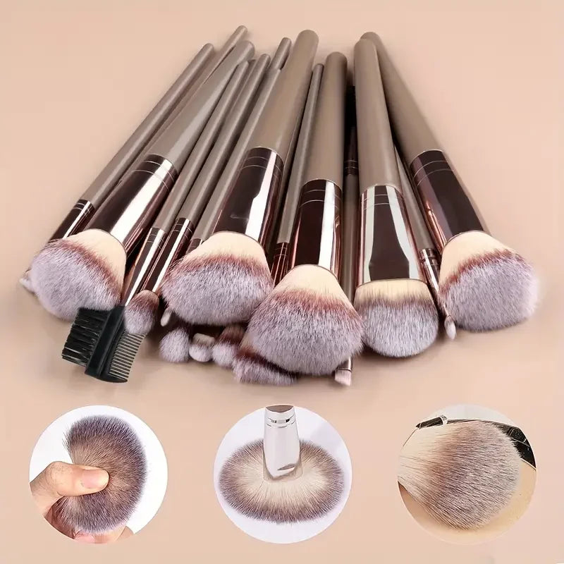 Soft Makeup Brush Set – Multiple Pieces