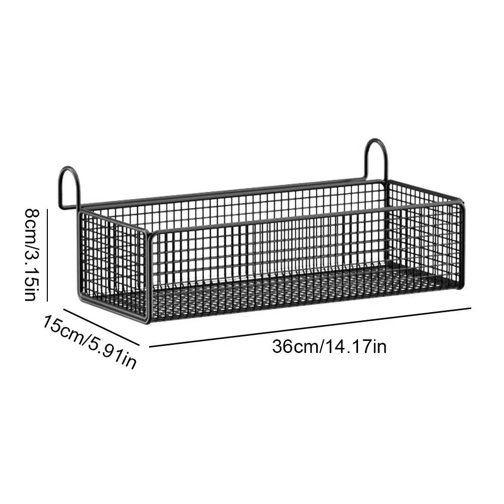 Bedside Hanging Storage Basket – Metal Bed Rail Organiser