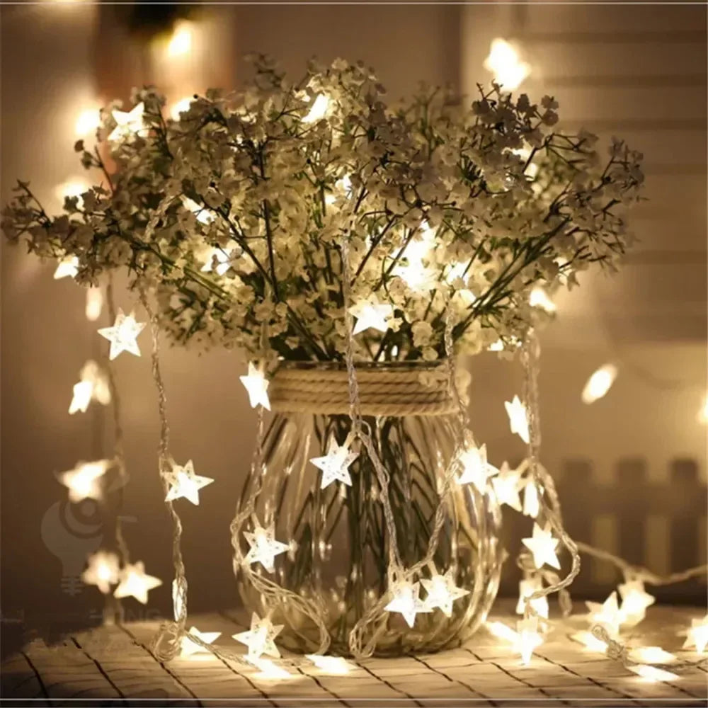 Star-Shaped LED Fairy String Lights