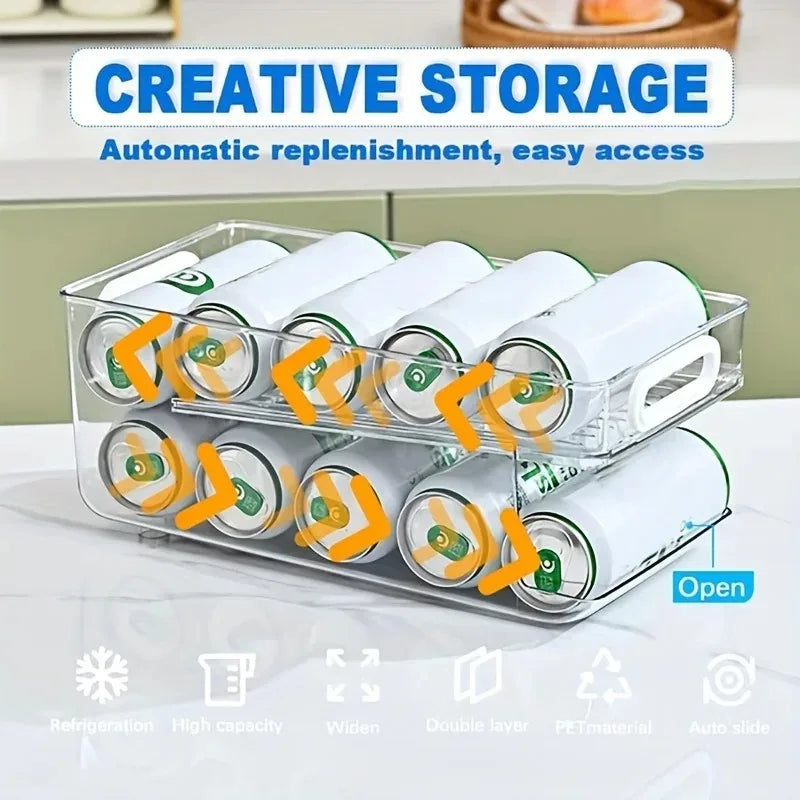 Stackable Fridge Can Dispenser (1/2-tier options)