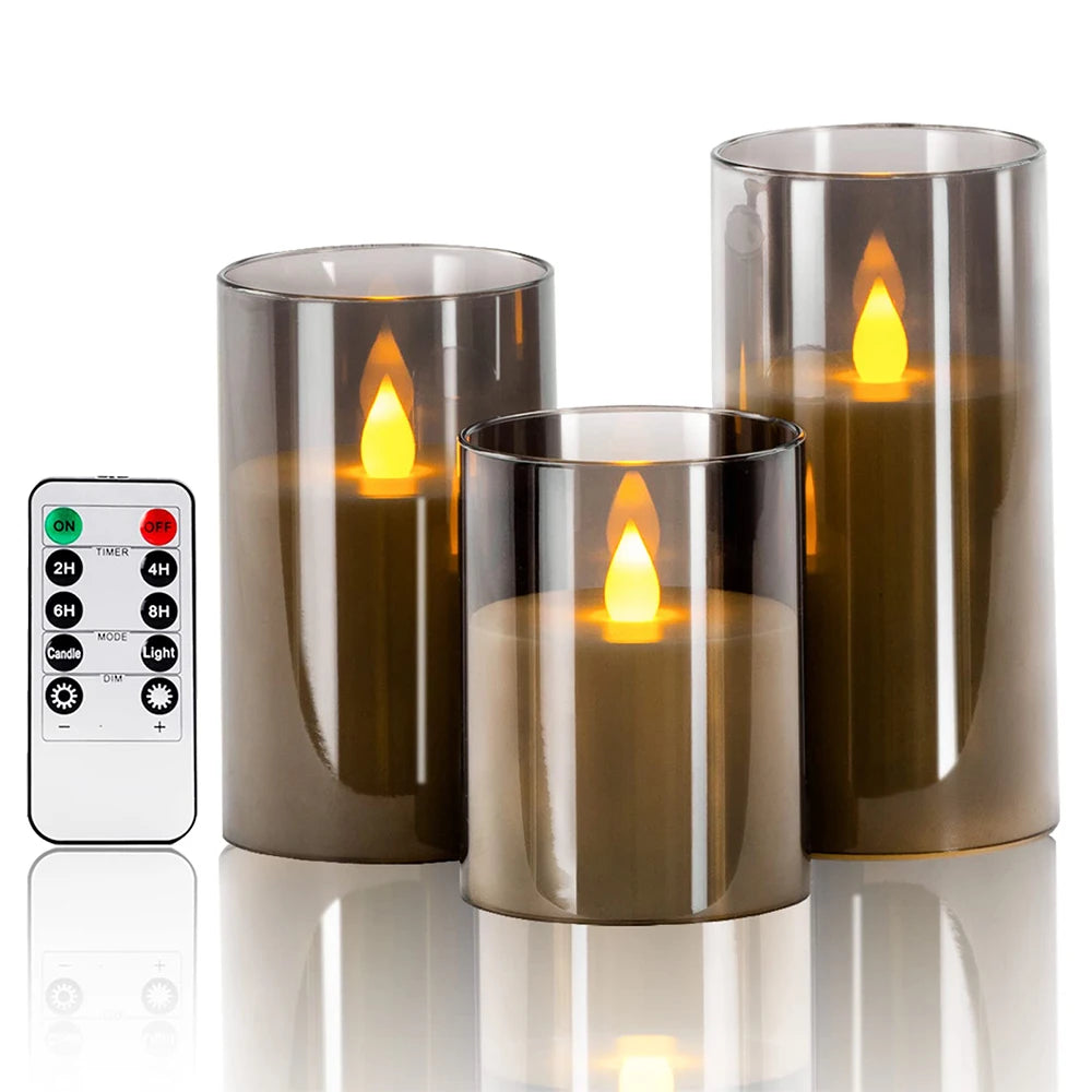 Remote-Control LED Flameless Candle Set