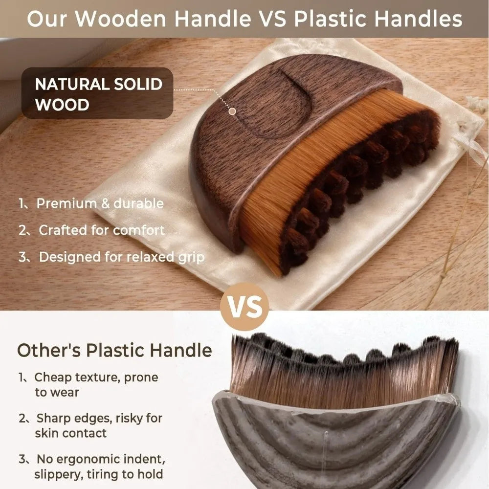 Wooden Facial Massage Brush (1pc)