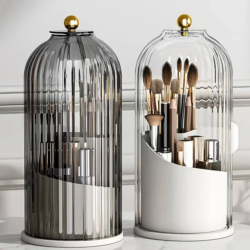 Rotating Makeup Brush Storage Box (2pc set)