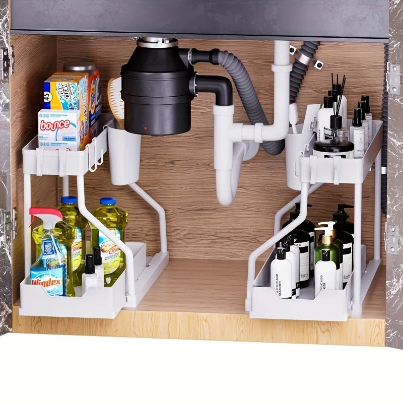 2-Tier Pull-Out Under-Sink Organiser