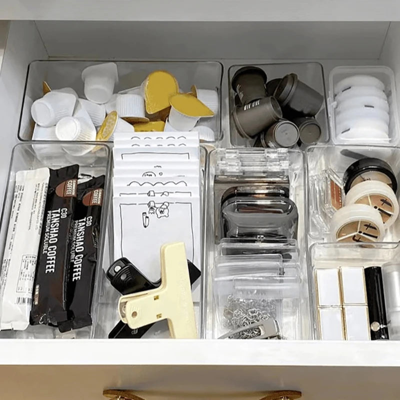Clear Drawer Organiser Set (4pc set)