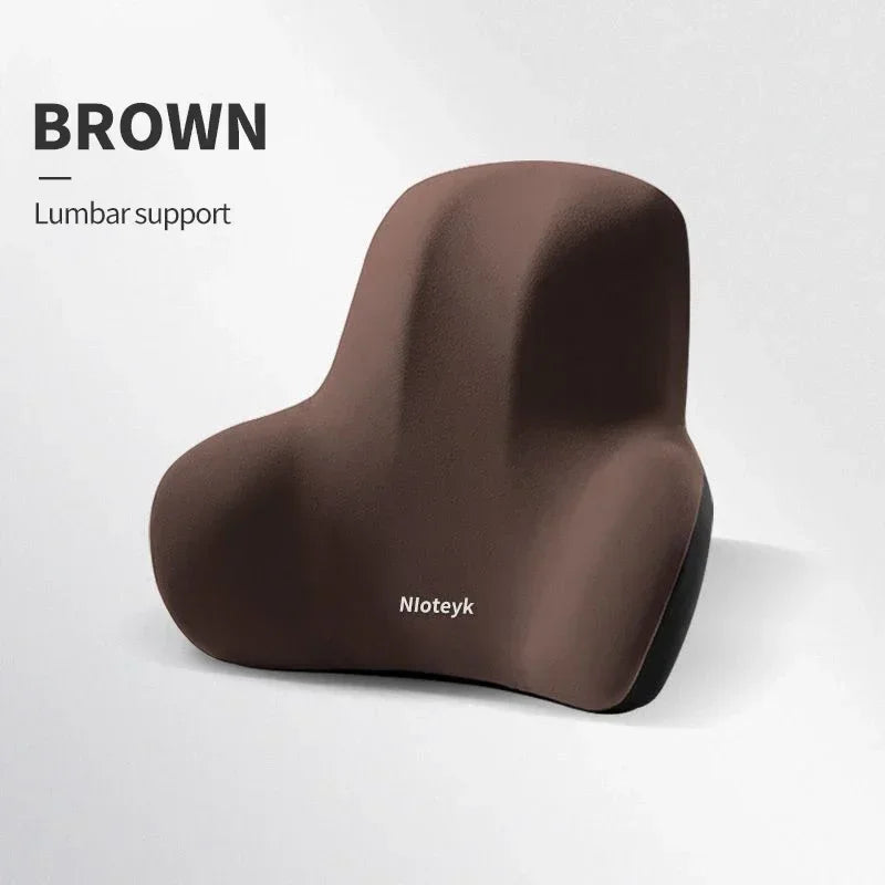 Memory Foam Car Neck & Lumbar Cushion Set