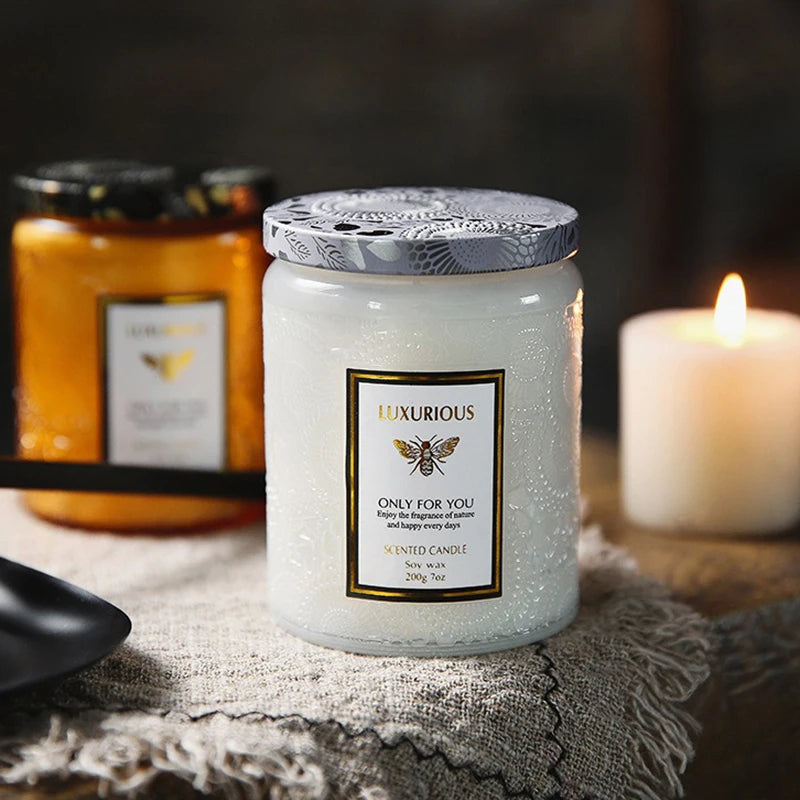 Scented Soy Wax Jar Candle – 7 oz