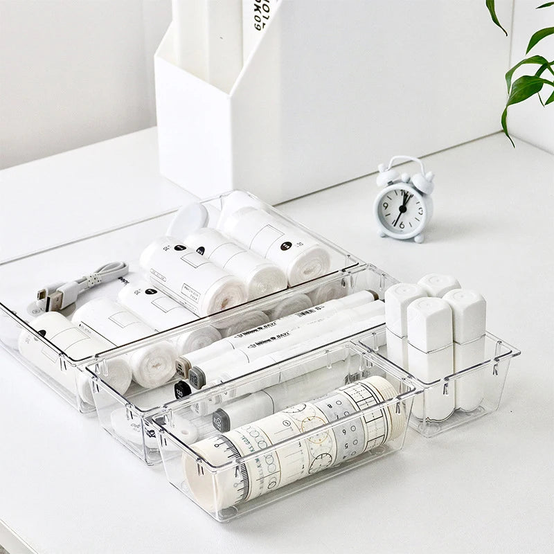 Clear Drawer Organiser Set (4pc set)