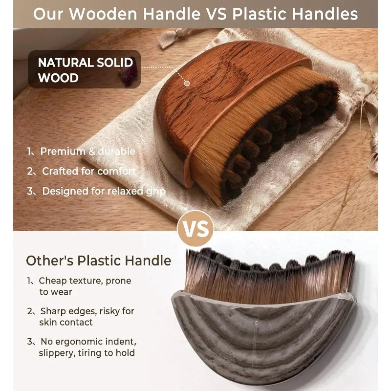 Wooden Facial Massage Brush