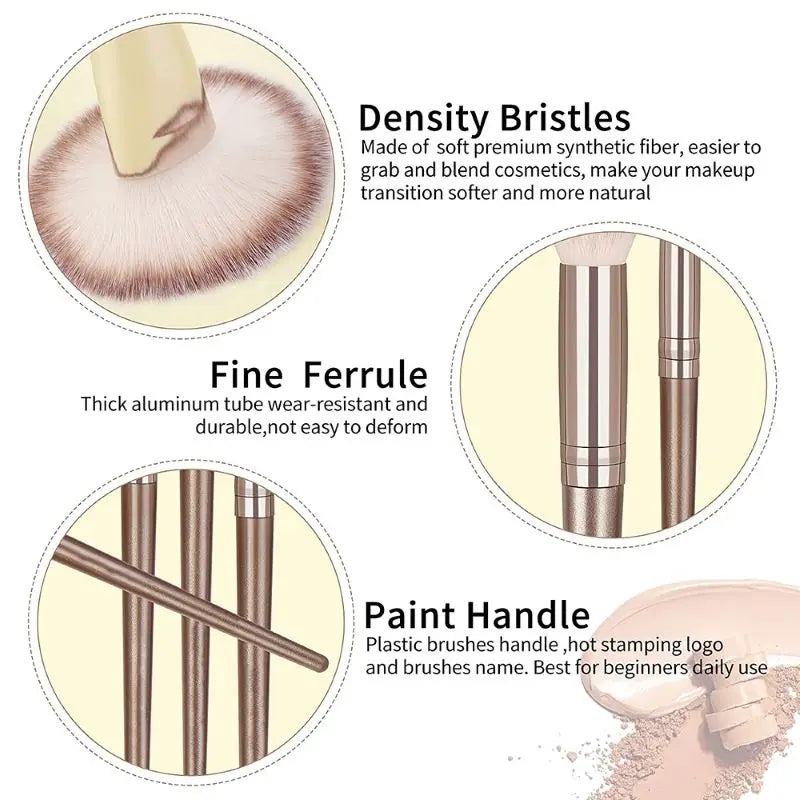 Soft Makeup Brush Set – Multiple Pieces