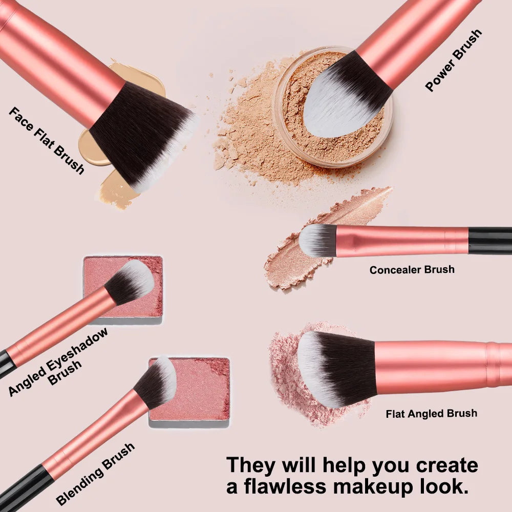 Makeup Brush Set – 14 or 16 Pieces