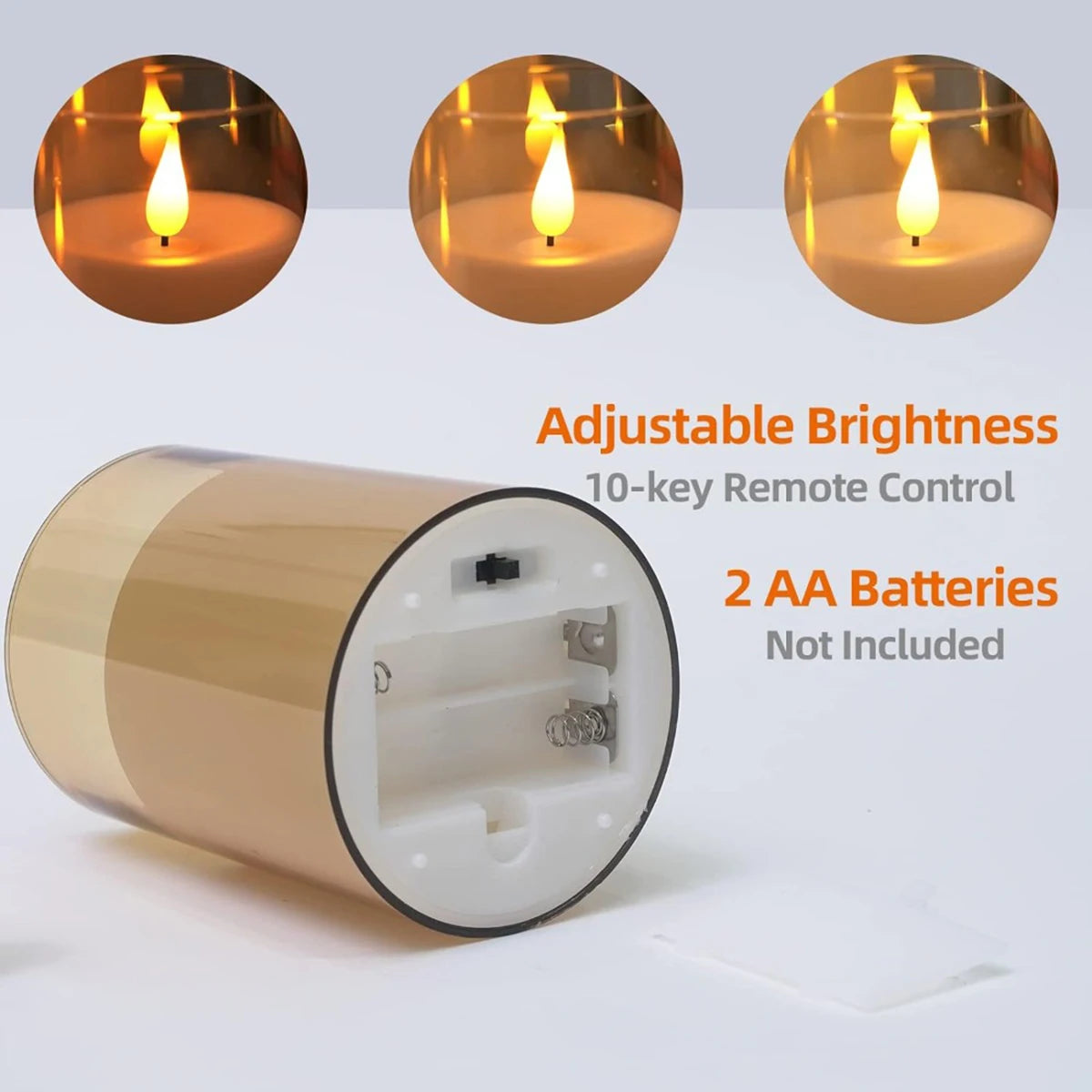 Remote-Control LED Flameless Candle Set
