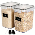 Airtight Food Storage Containers with Labels (pack-size options)