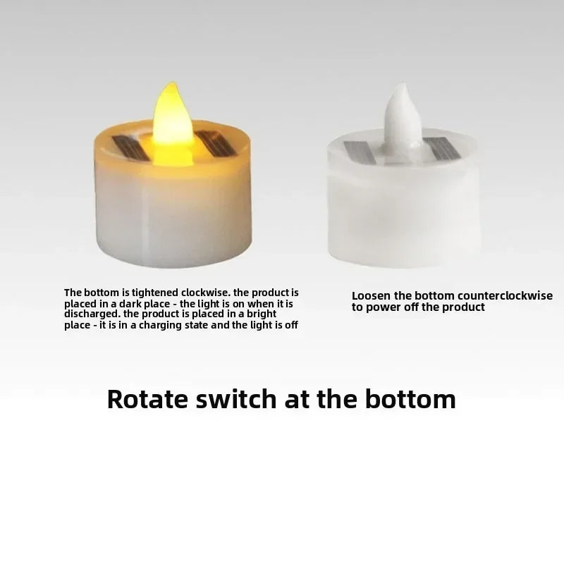 Solar-Powered LED Tea Lights