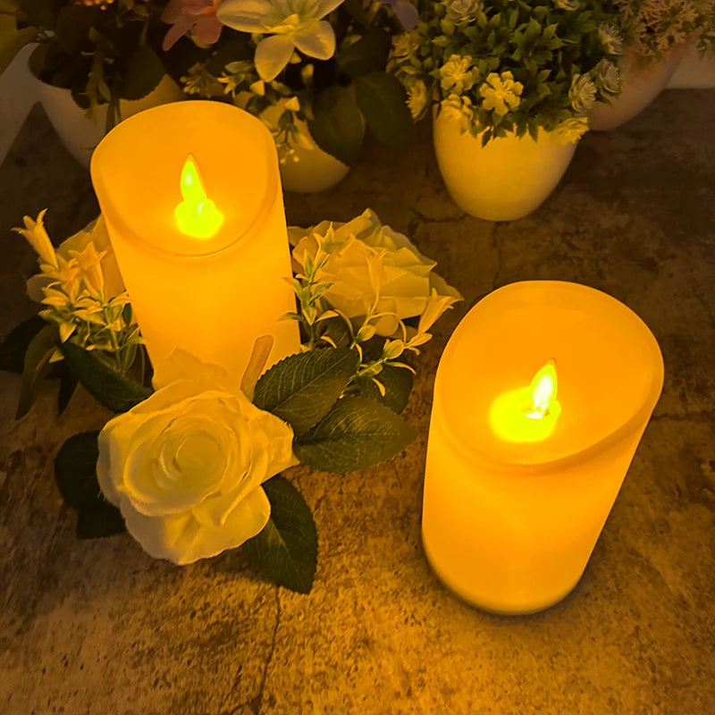 Moving-Flame LED Candles – Warm Decorative Lighting