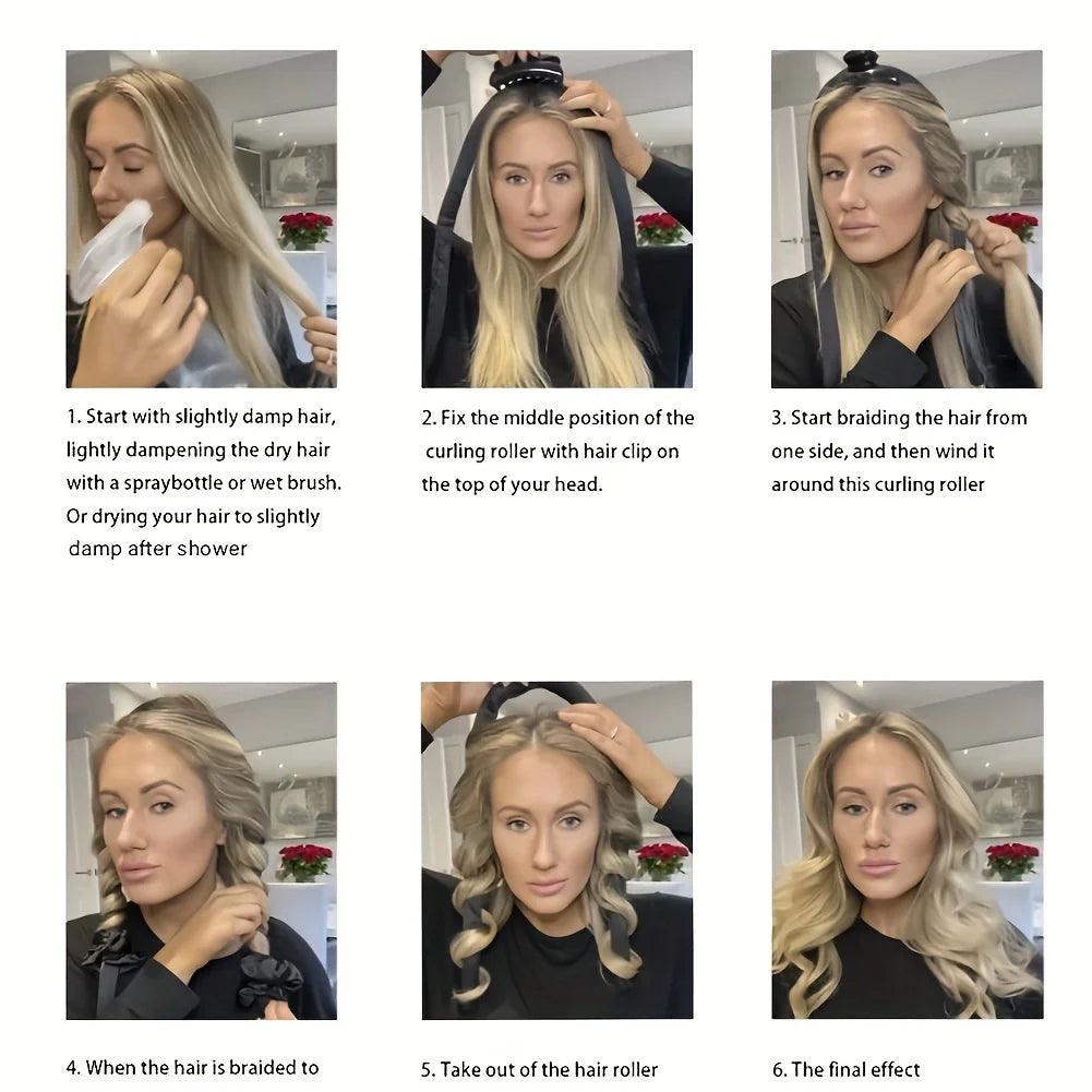 No-heat curling set for everyday hair
