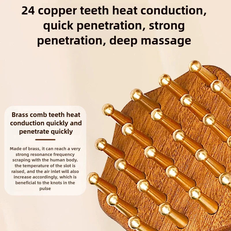 Brass Gua Sha Massage Tool (1pc)