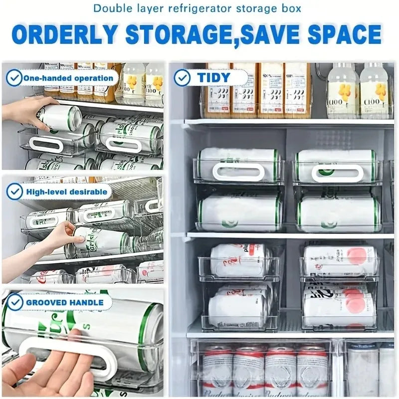 Stackable Fridge Can Dispenser (1/2-tier options)
