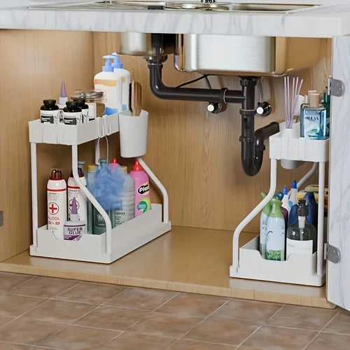 2-Tier Pull-Out Under-Sink Organiser