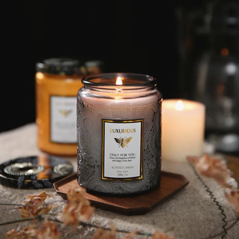 Scented Soy Wax Jar Candle – 7 oz