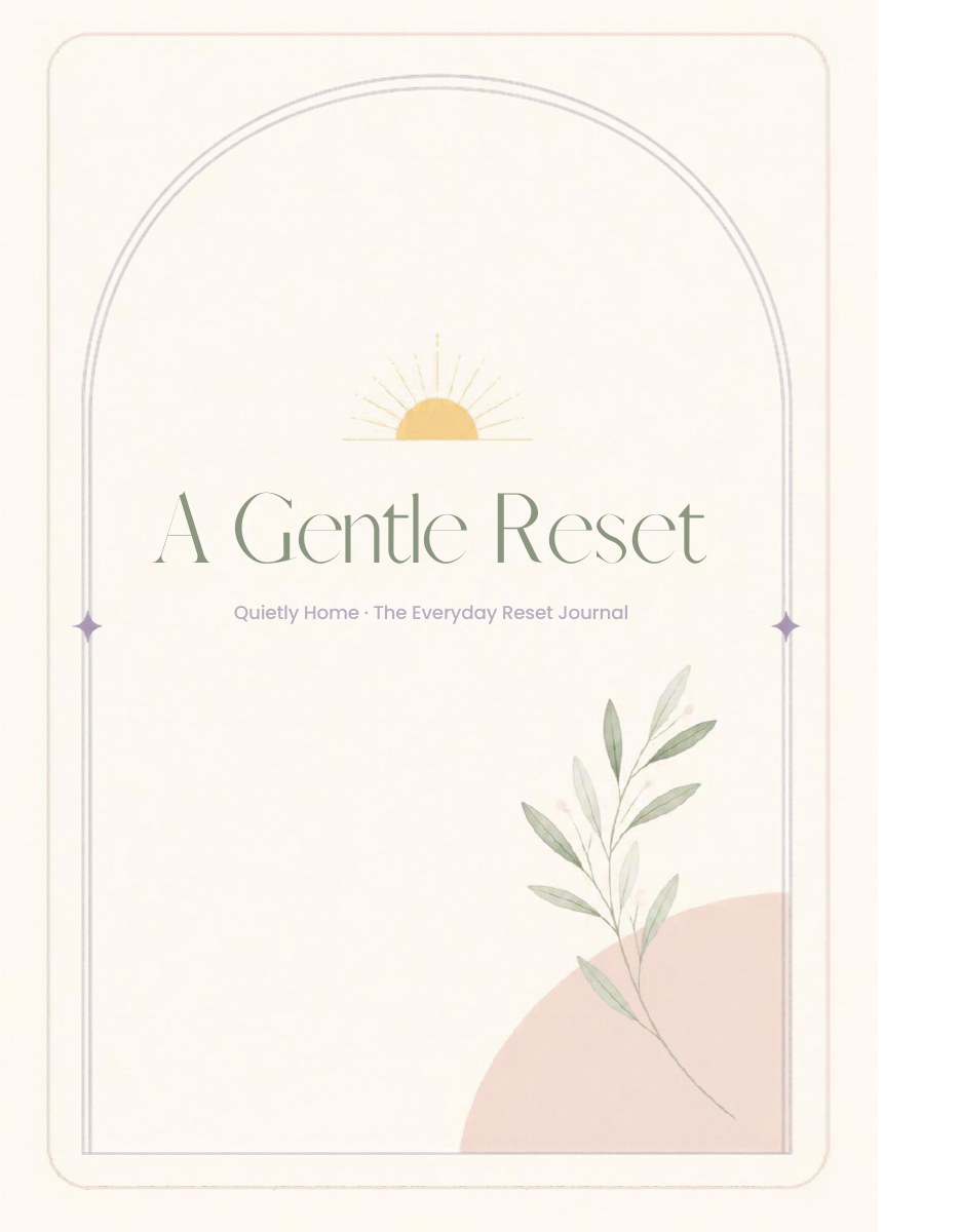 Quietly Home Everyday Reset Journal — positive moments page