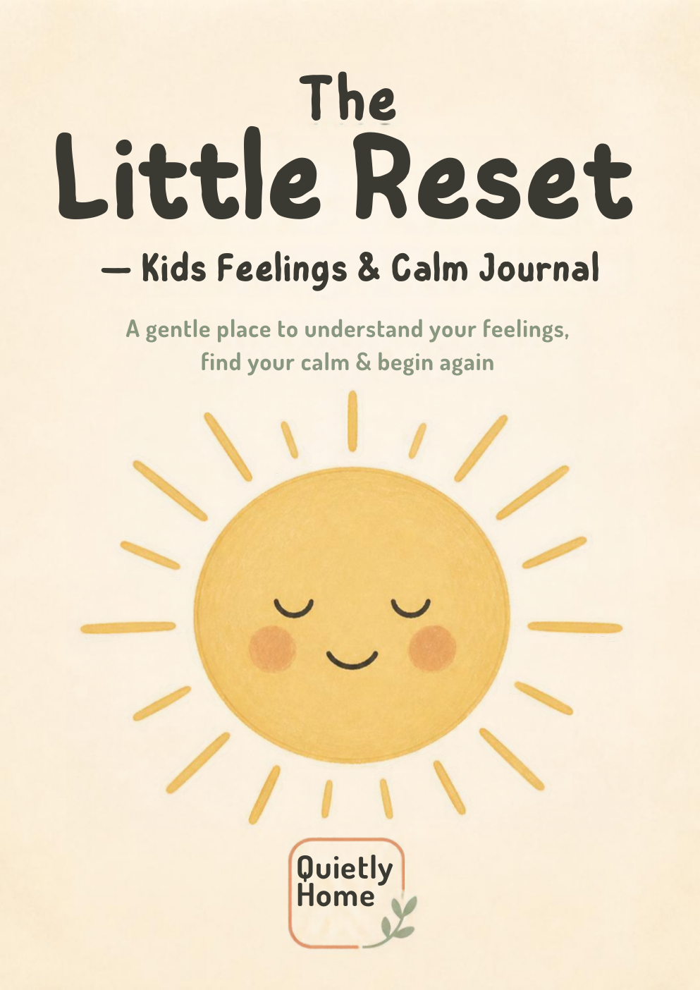 The Little Reset — Kids Feelings & Calm Journal cover