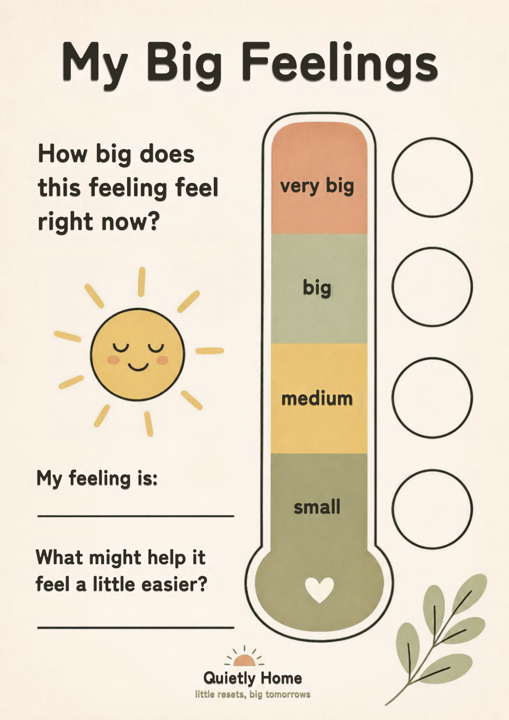 Inside page — My Big Feelings